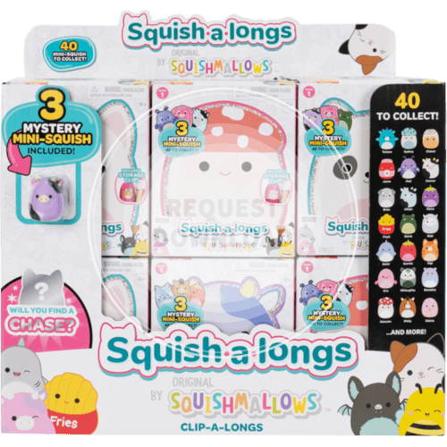 SQUISHALONGS Clip-a-Longs Assorted Ages 6+