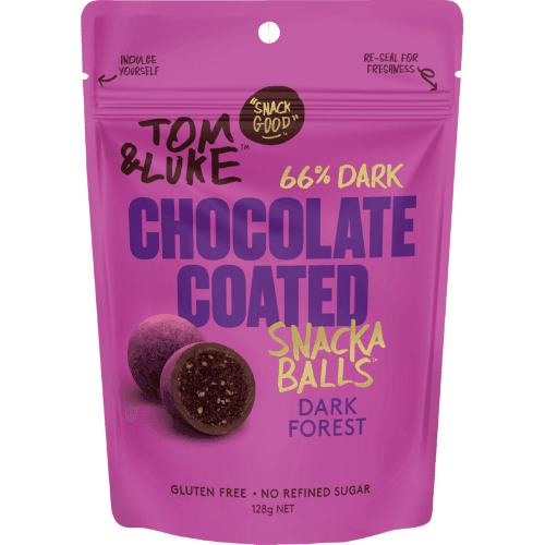 Tom & Luke Dark Chocolate Coated Dark Forest Snackaballs
