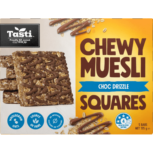 Tasti Choc Drizzle Chewy Muesli Squares