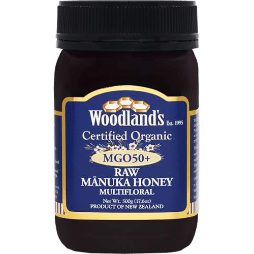 Woodlands Farm Certified Organic MGO 50+ Raw Manuka Multifloral Honey