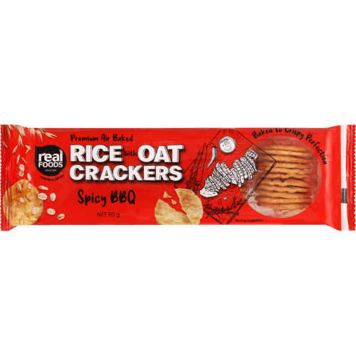 Real Foods Spicy Bbq Rice With Oat Crackers
