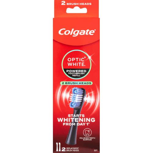 Colgate Optic White Powered Soft Toothbrush Heads Refill