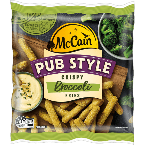 Mccain Pub Style Fries Crispy Broccoli 500 g