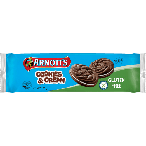 Arnott's Gluten Free Cookies & Cream Biscuits