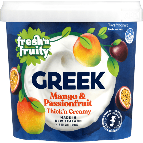 Fresh 'n Fruity Mango & Passionfruit Thick'n Creamy Greek Yoghurt