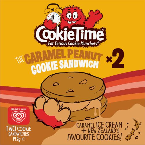 Streets Cookie Time Caramel Peanut Ice Cream Cookie Sandwich