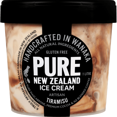 Pure New Zealand Ice Cream Tiramisu Ice Cream