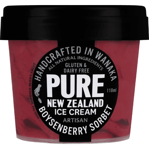 Pure New Zealand Ice Cream Boysenberry Sorbet