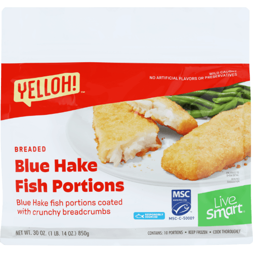 Yelloh! Breaded Blue Hake Fish Portions 850 g