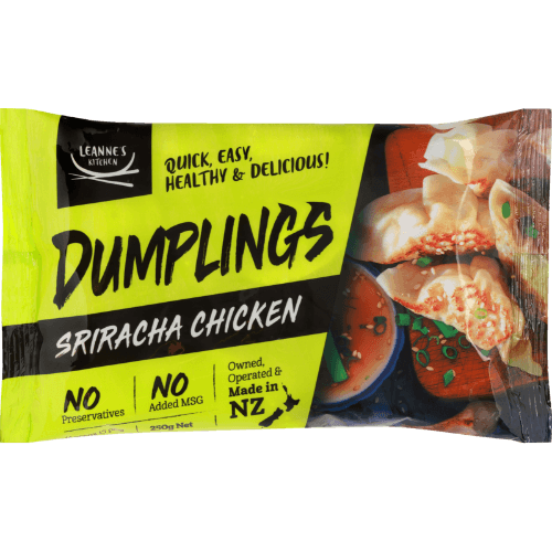 Leanne's Kitchen Sriracha Chicken Dumplings