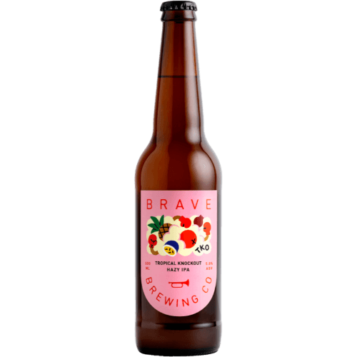 Brave Brewing Co Tropical Knockout Hazy IPA 500 mL