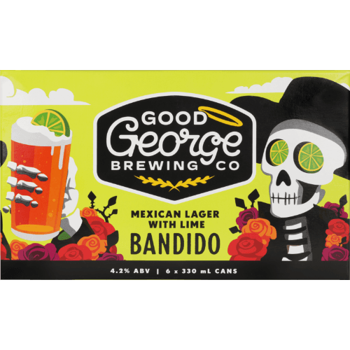 Good George Bandido Mexican Lager With Lime Cans 6 × 330 mL