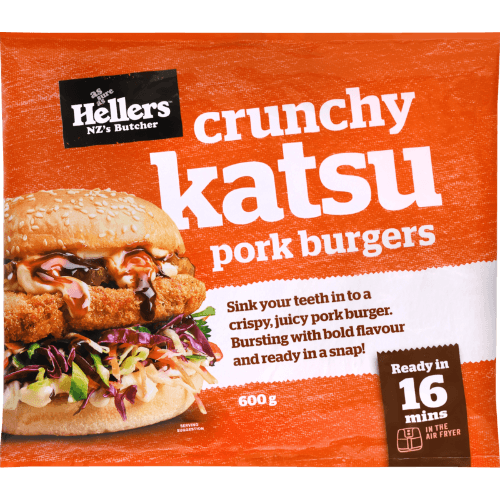 Hellers Crunchy Katsu Pork Burgers