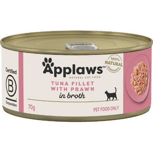 Applaws Tuna Fillet With Prawn In Broth Wet Cat Food