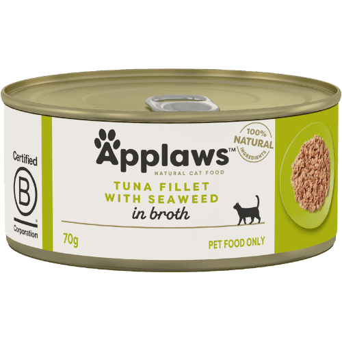 Applaws Tuna Fillet With Seaweed In Broth Wet Cat Food