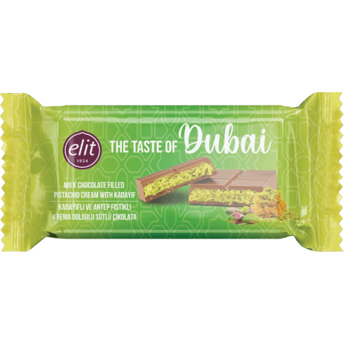 Elit The Taste of Dubai Pistachio Cream With Kadayif Chocolate Bar