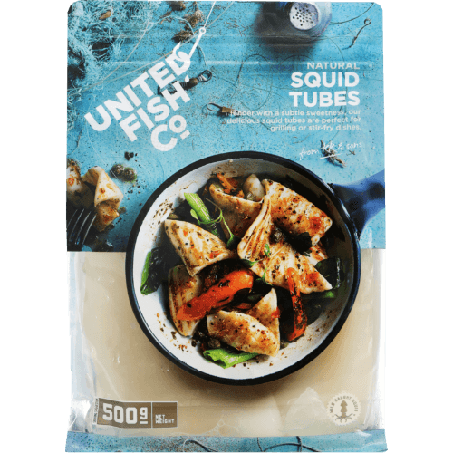 United Fish Co Natural Squid Tubes U10