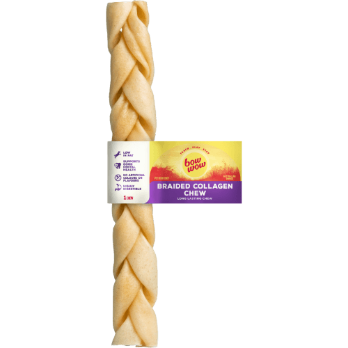 Bow Wow Braided Collagen Chew Dog Treat