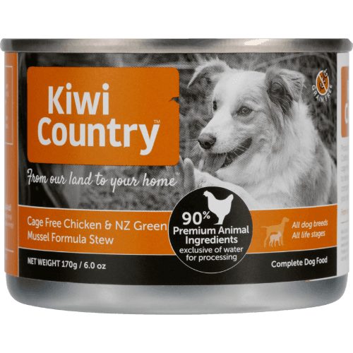 Kiwi Country Cage Free Chicken & NZ Green Mussel Wet Dog Food