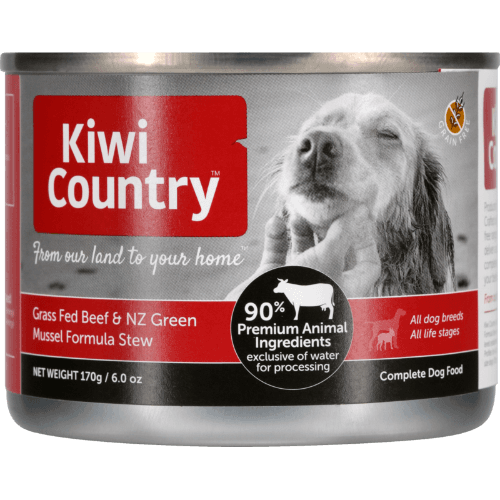 Kiwi Country Grass Fed Beef & NZ Green Mussel Stew Wet Dog Food