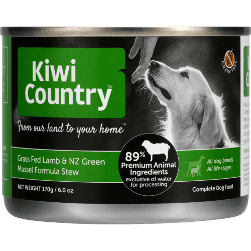 Kiwi Country Grass Fed Lamb & NZ Green Mussel Stew Wet Dog Food