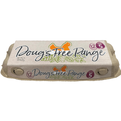 DOUGS Free Range Size 5 Eggs 12 pack