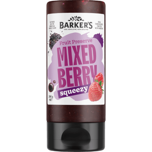 Barker's Mixed Berry Squeezy Fruit Preserve