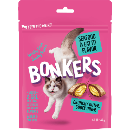 BONKERS Crunchy & Soft Seafood & Eat It! Flavoured Cat Treats