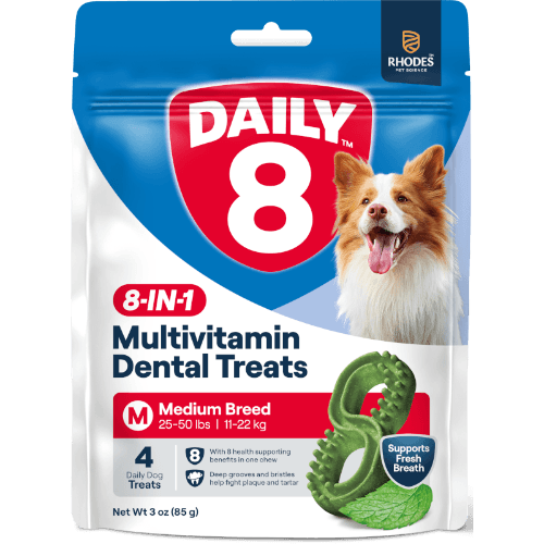 Daily 8 Medium Breed 8-In1 Multivitamin Dental Treats
