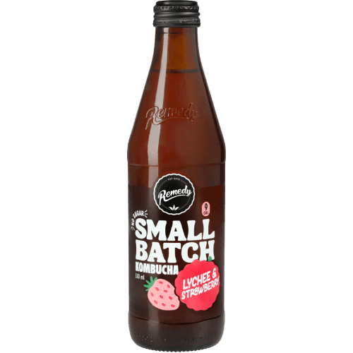 Remedy Small Batch Lychee & Strawberry Kombucha