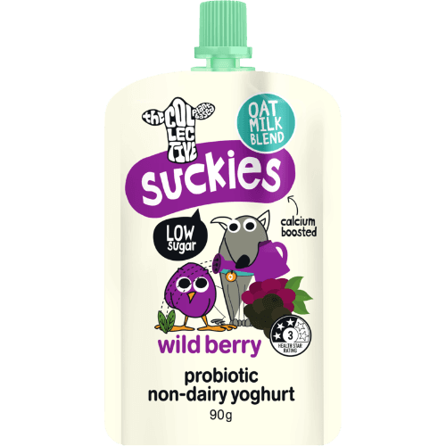 The Collective Suckies Wild Berry Probiotic Non-Dairy Yoghurt Pouch