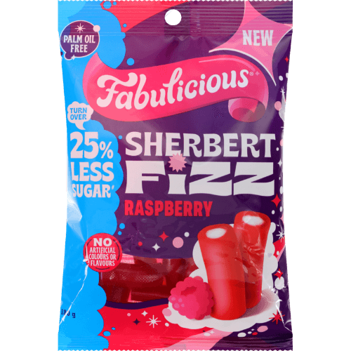 Fabulicious Raspberry Sherbert Fizz 25% Reduced Sugar