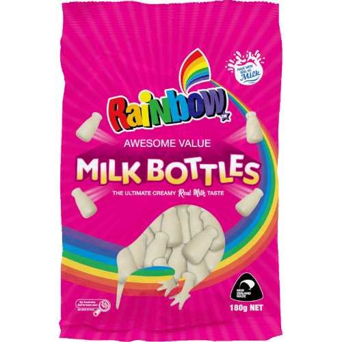 Rainbow Milk Bottles Confectionery