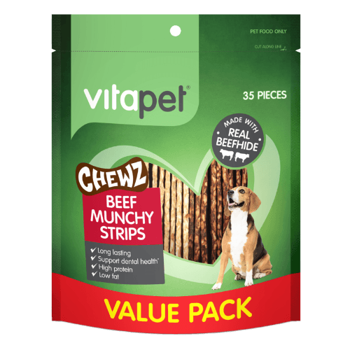 VitaPet Chewz Beef Munchy Strips