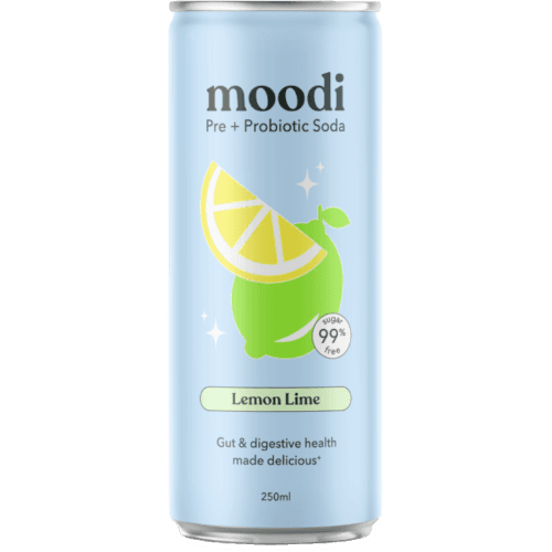 Moodi Lemon Lime Pre + Probiotic Soda Drink