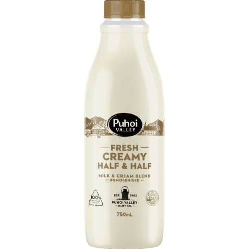 Puhoi Valley Fresh Creamy Half & Half Milk