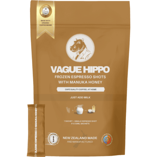 Vague Hippo Espresso & Manuka Honey Coffee 12 pack