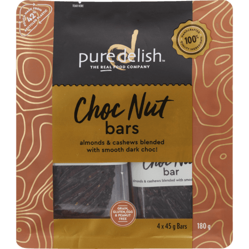 Pure Delish Choc Nut Bar Multipack Snack Bar