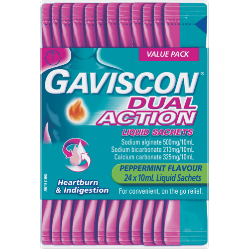 Gaviscon Peppermint Flavour Dual Action Liquid Sachet