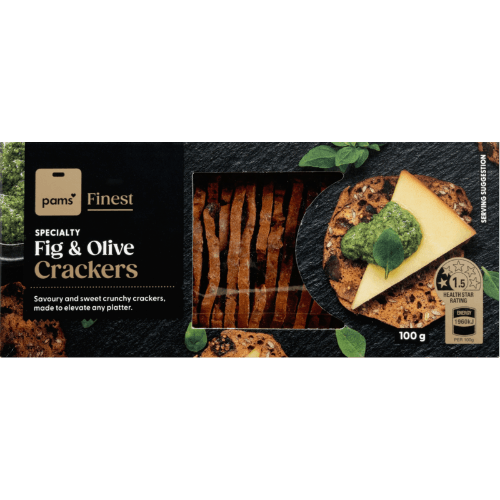 Pams Finest Specialty Fig & Olive Crackers