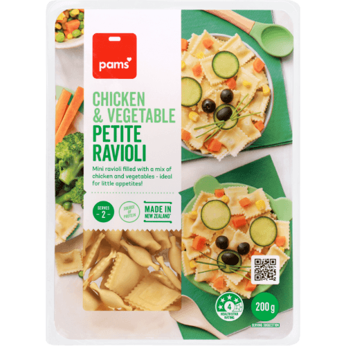 Pams Chicken & Vegetable Petite Ravioli