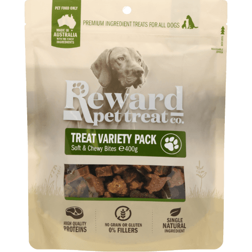 Reward Pet Treat Co. Treat Variety Pack Soft & Chewy Bites 400 g