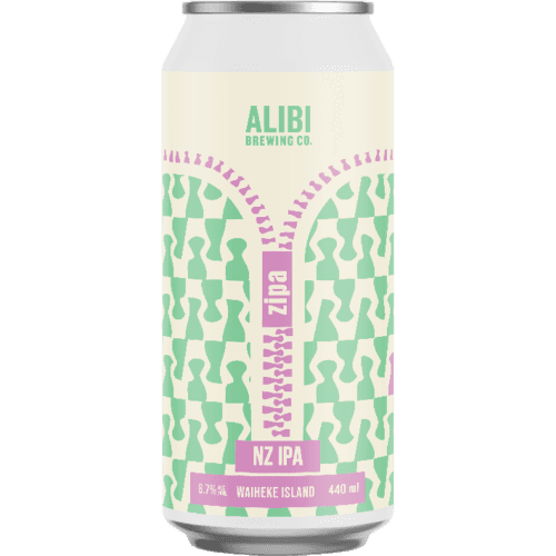 Alibi Zipa NZIPA Beer 440 mL