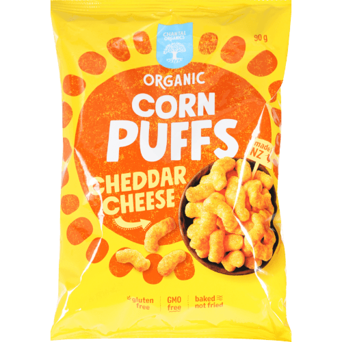 Chantal Organics Cheddar Cheese Corn Puffs