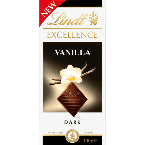 Lindt Excellence Vanilla Dark Chocolate Block