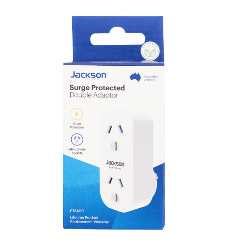 Jackson Surge Protected Double Adapter