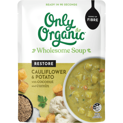 Only Organic Restore Cauliflower Potato With Coconut & Cumin Wholesome Soup
