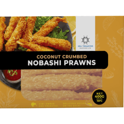 Sea Treasure Seafoods Coconut Crumbed Nobashi Prawns