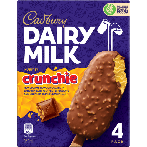 Cadbury Dairy Milk Crunchie Ice Cream