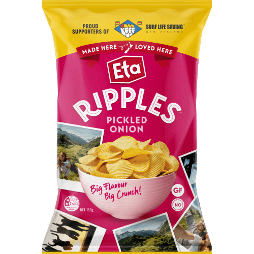 Eta Ripple Cut Pickled Onion Potato Chips